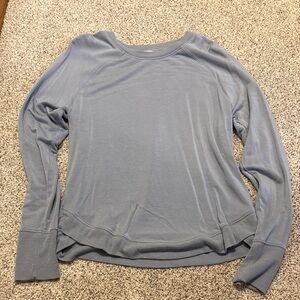 Athleta Light Blue Long Sleeve Top